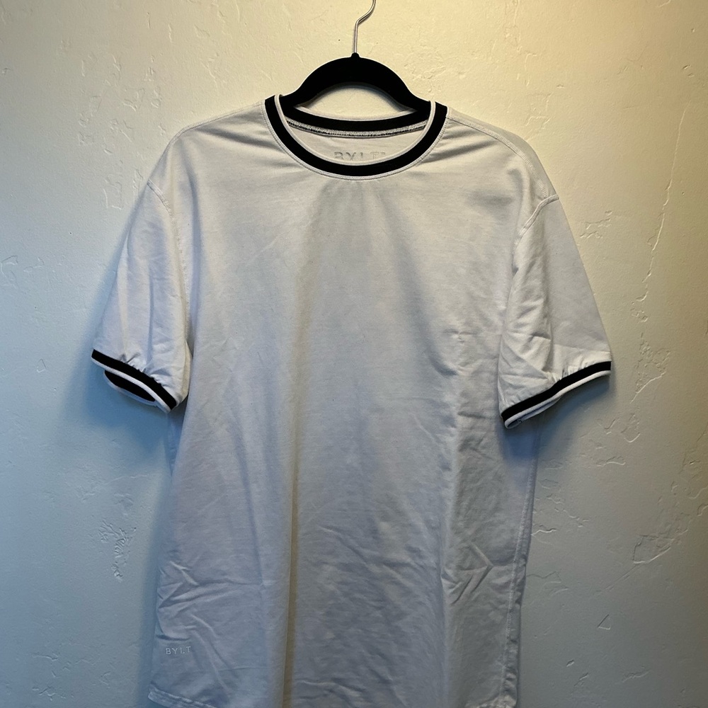 BYLT Basics Striped Ringer Tee
